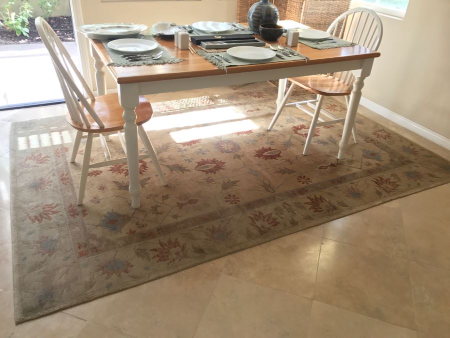 JUST ADDED - Abbyson Handmade Area Rug 100% Wool 6' X 9' Retails For $999 [Photo 2]