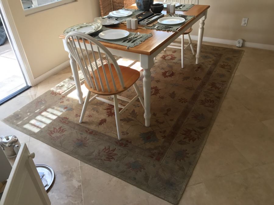 JUST ADDED - Abbyson Handmade Area Rug 100% Wool 6' X 9' Retails For $999 [Photo 3]