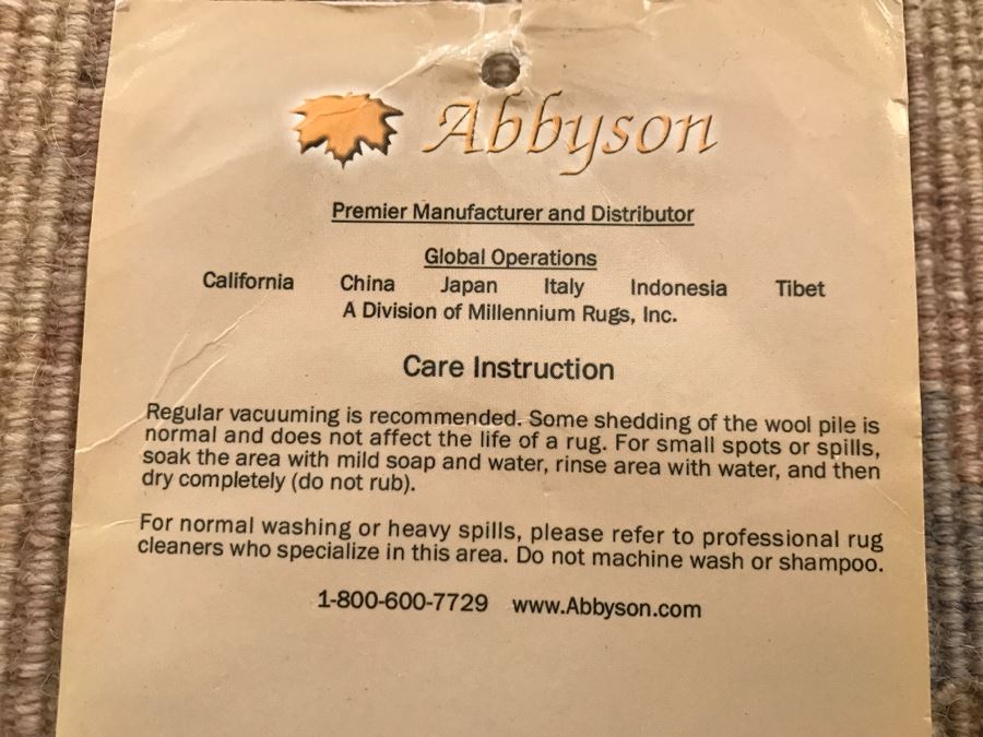 JUST ADDED - Abbyson Handmade Area Rug 100% Wool 6' X 9' Retails For $999 [Photo 14]