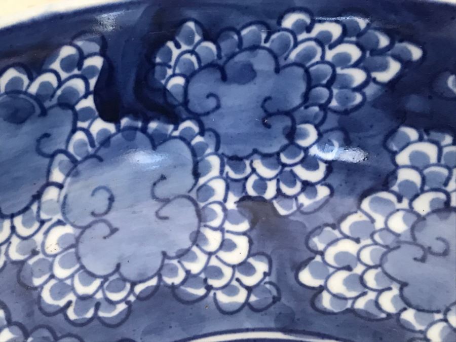 JUST ADDED - Vintage Blue And White Asian Bowl [Photo 8]