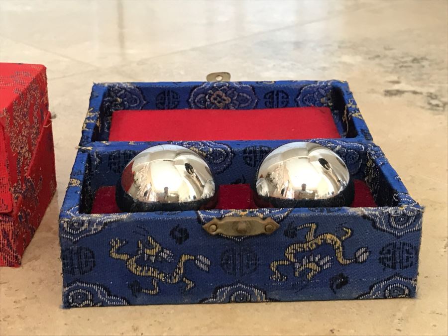 JUST ADDED - (3) Pairs Of Vintage Chinese Baoding Balls [Photo 13]