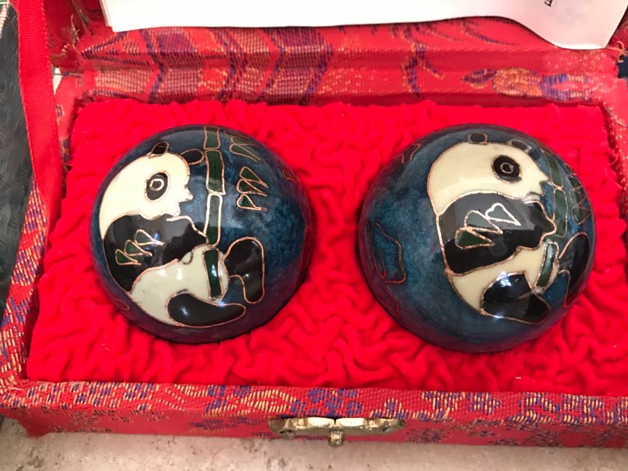 JUST ADDED - (3) Pairs Of Vintage Chinese Baoding Balls [Photo 5]