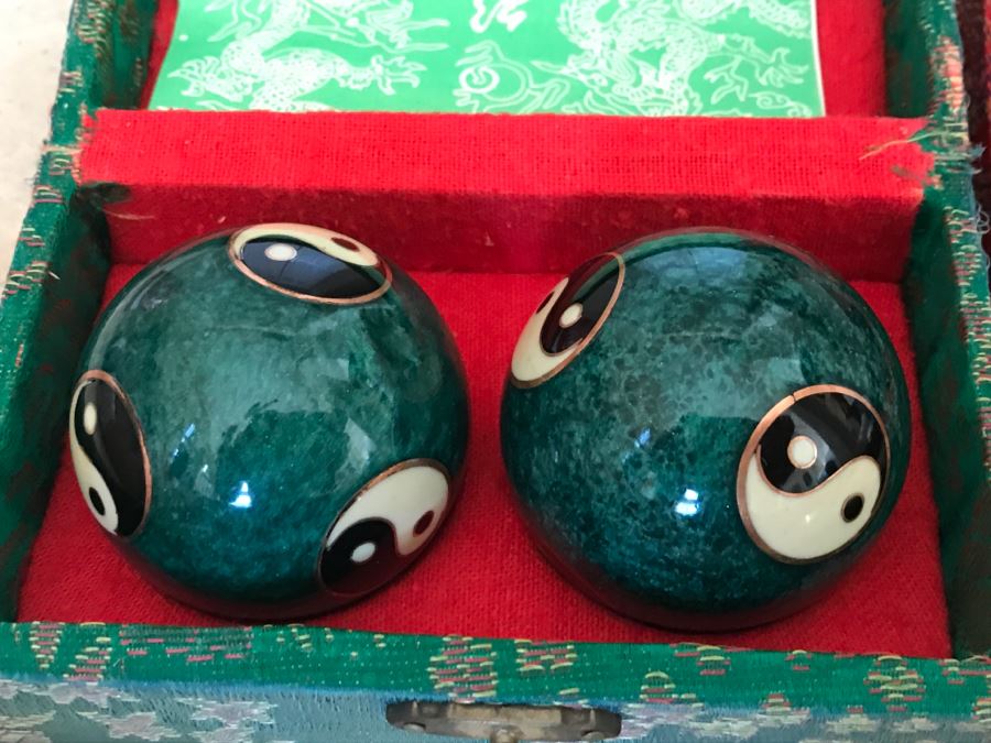JUST ADDED - (3) Pairs Of Vintage Chinese Baoding Balls [Photo 7]