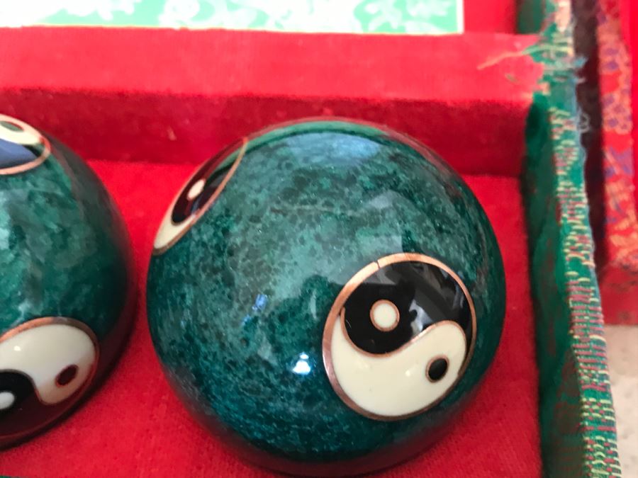 JUST ADDED - (3) Pairs Of Vintage Chinese Baoding Balls [Photo 8]