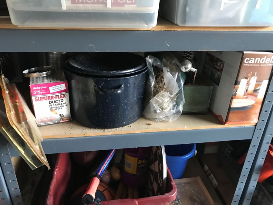 JUST ADDED - Contents Of Everything On Second Shelves From The Left (5 Shelves) - Does Not Include Shelving - See All Photos [Photo 11]