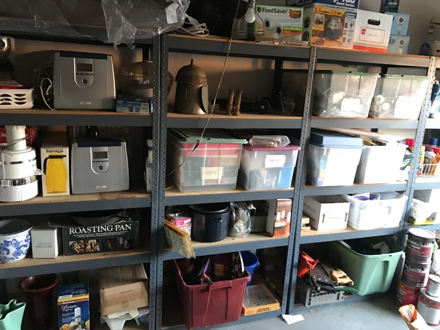 JUST ADDED - Contents Of Everything On Second Shelves From The Left (5 Shelves) - Does Not Include Shelving - See All Photos [Photo 1]