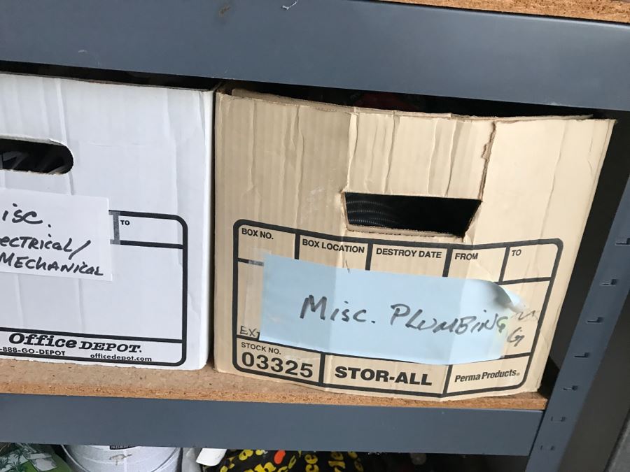 JUST ADDED - Contents Of Everything On Furthest Right Shelves (5 Shelves) - Does Not Include Shelving - See All Photos [Photo 6]