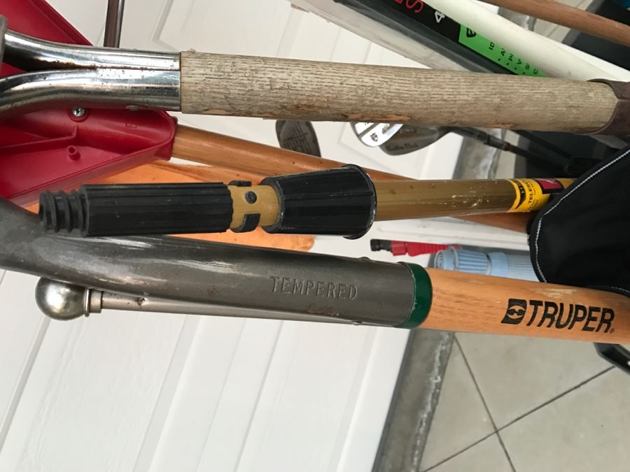 JUST ADDED - Garbage Can Filled With Garden Tools [Photo 5]