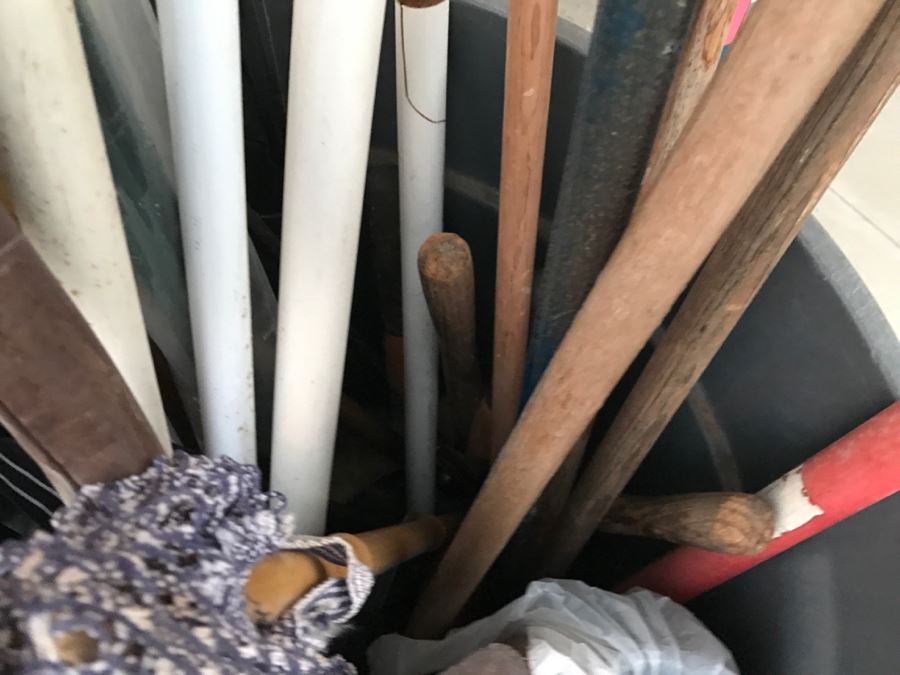 JUST ADDED - Garbage Can Filled With Garden Tools [Photo 9]