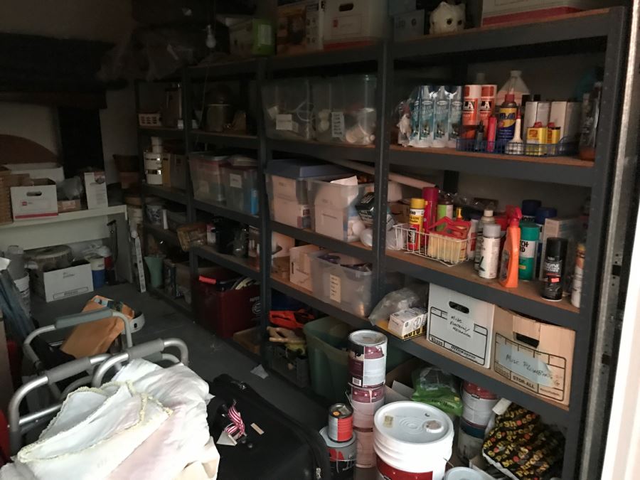 JUST ADDED - Set Of 4 Commercial Metal Shelving Units Sold Empty [Photo 2]