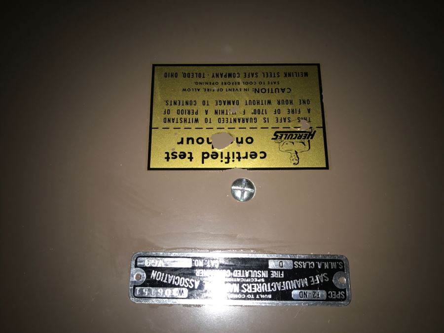 JUST ADDED - Hercules Letter Vault Safe With Key [Photo 5]