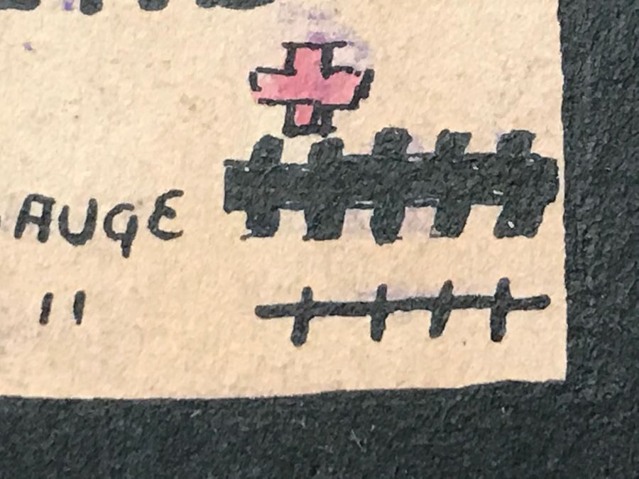 JUST ADDED - Appears To Be A Hand Drawn Map Titled 'G. I. Vagabond Journey Across India' - See Details For More Info - 18.5' X 9.5' [Photo 36]