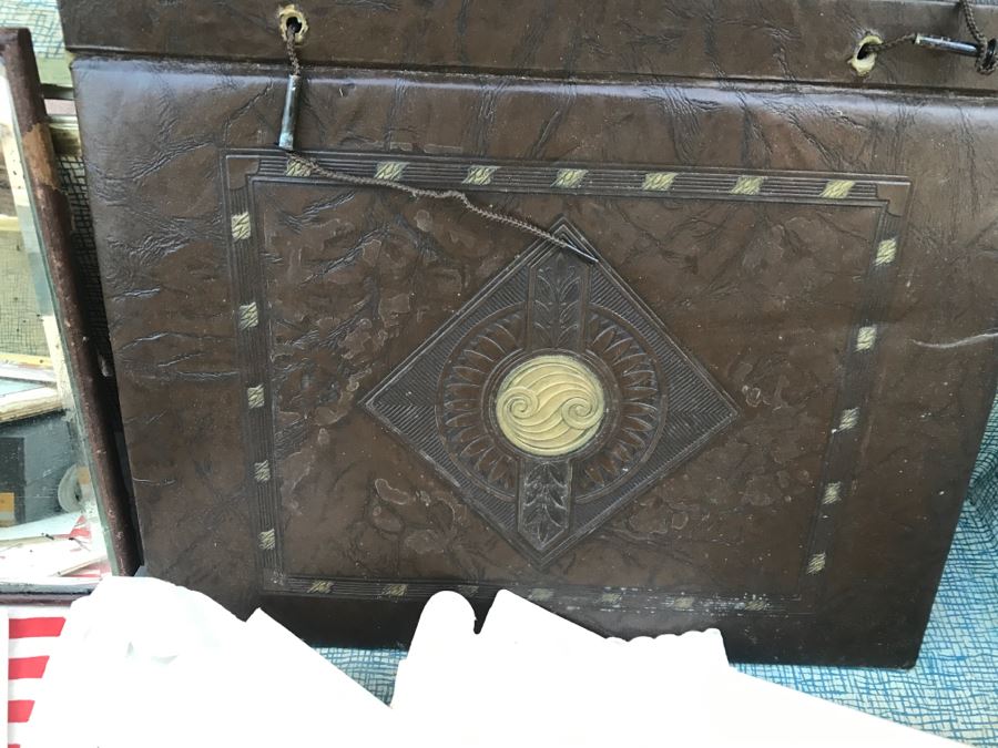 JUST ADDED - Vintage Military Trunk Filled With Various Items Including Personalized Cards From Overseas - See All Photos [Photo 18]