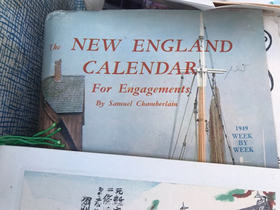 JUST ADDED - Vintage Military Trunk Filled With Various Items Including Personalized Cards From Overseas - See All Photos [Photo 20]