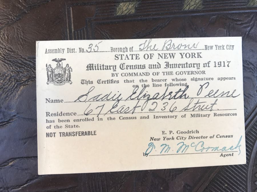 JUST ADDED - Vintage Military Trunk Filled With Various Items Including Personalized Cards From Overseas - See All Photos [Photo 23]