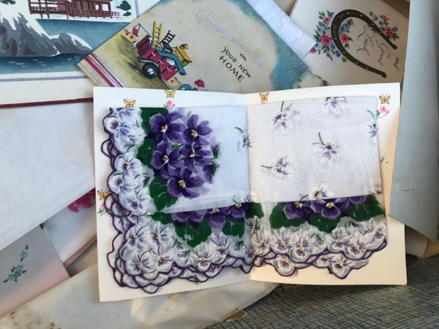 JUST ADDED - Vintage Military Trunk Filled With Various Items Including Personalized Cards From Overseas - See All Photos [Photo 9]