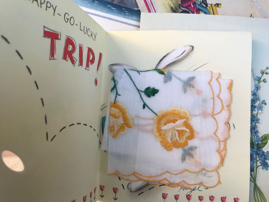 JUST ADDED - Vintage Military Trunk Filled With Various Items Including Personalized Cards From Overseas - See All Photos [Photo 15]