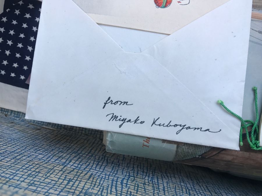 JUST ADDED - Vintage Military Trunk Filled With Various Items Including Personalized Cards From Overseas - See All Photos [Photo 4]