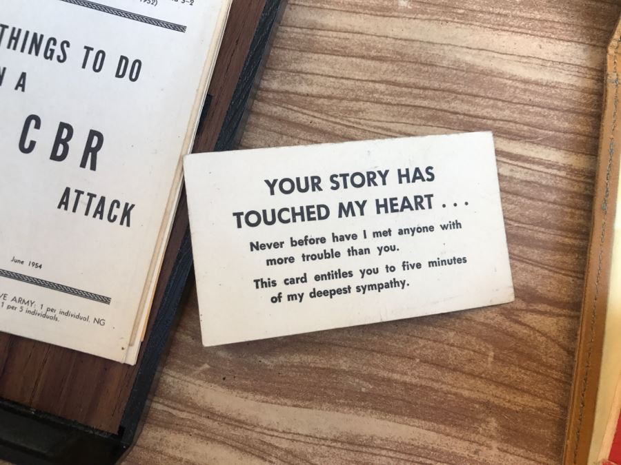 JUST ADDED - Vintage Green Trunk Filled With Various Items Including Log Book Of Every Letter Written By Father To Daughter Serving As Army Nurse In WWII, Coins, Wallet, Diplomas, Vintage 1940s Newsweek And TIME Magazines And More - See All Photos [Photo 26]