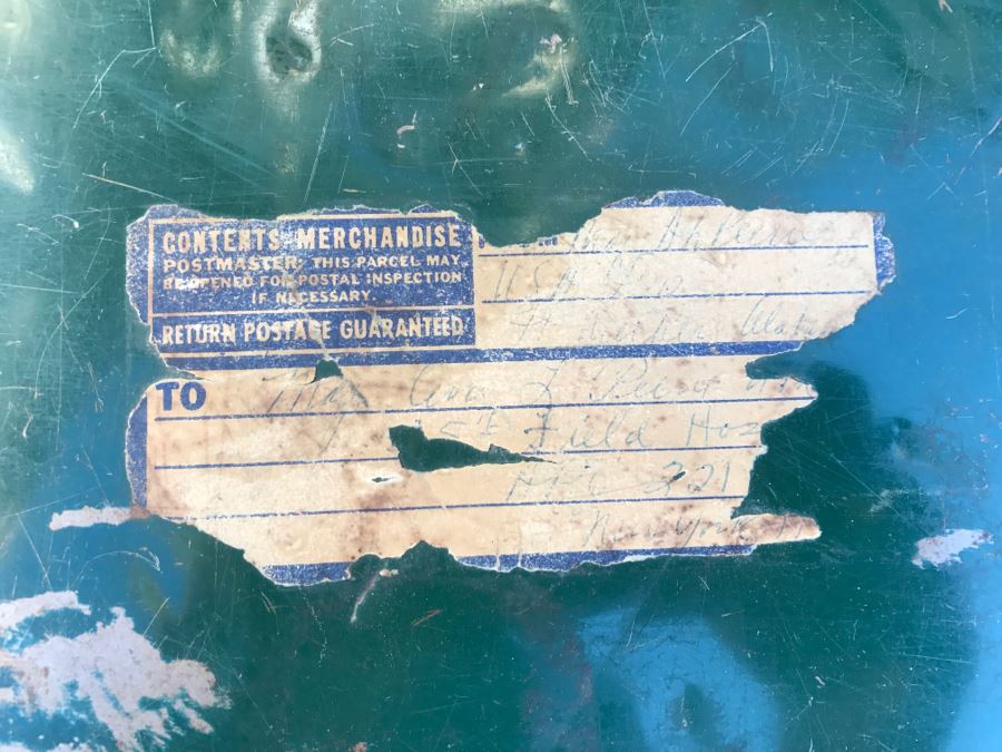 JUST ADDED - Vintage Green Trunk Filled With Various Items Including Log Book Of Every Letter Written By Father To Daughter Serving As Army Nurse In WWII, Coins, Wallet, Diplomas, Vintage 1940s Newsweek And TIME Magazines And More - See All Photos [Photo 44]