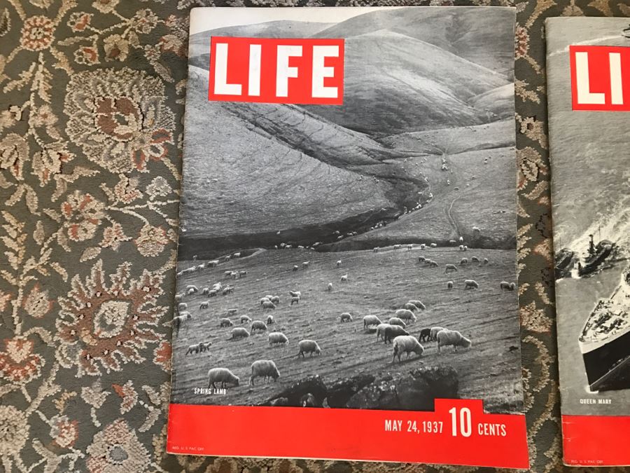 JUST ADDED -  Set Of 6 Vintage 1930's LIFE Magazines In Great Condition [Photo 2]