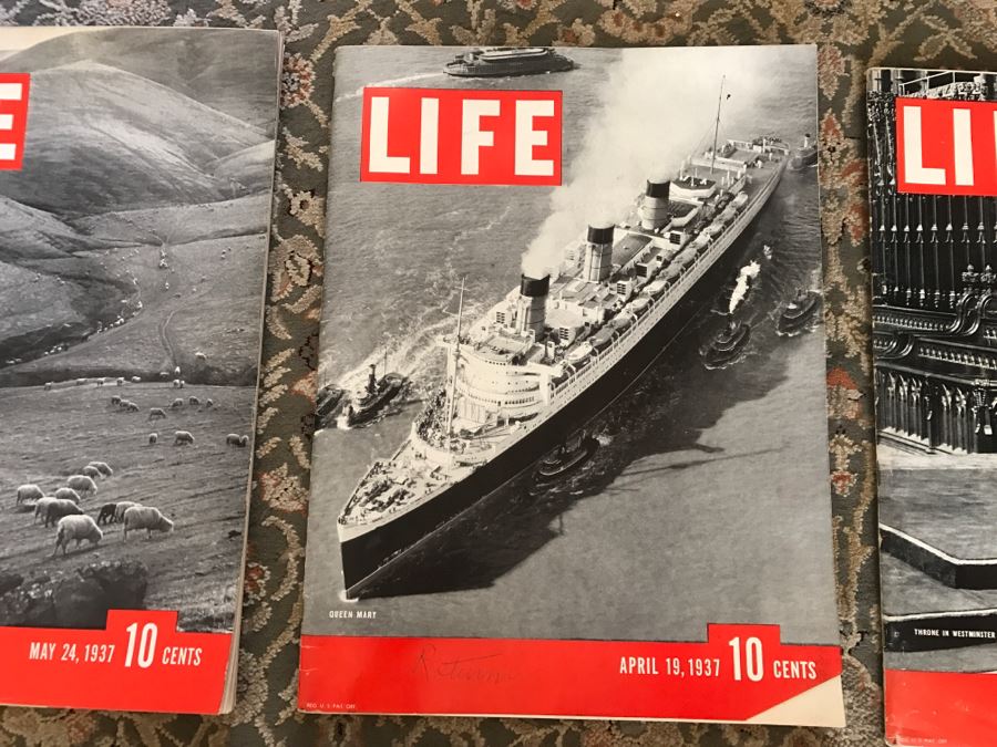 JUST ADDED -  Set Of 6 Vintage 1930's LIFE Magazines In Great Condition [Photo 4]