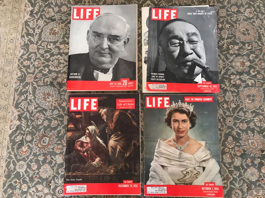 JUST ADDED - Set Of 4 Vintage 1940's/50's LIFE Magazines [Photo 1]