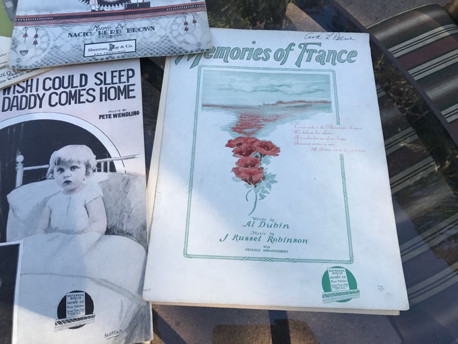 JUST ADDED - Collection Of Various Sheet Music Including Army Nurse Corps Song Book - See All Photos [Photo 15]