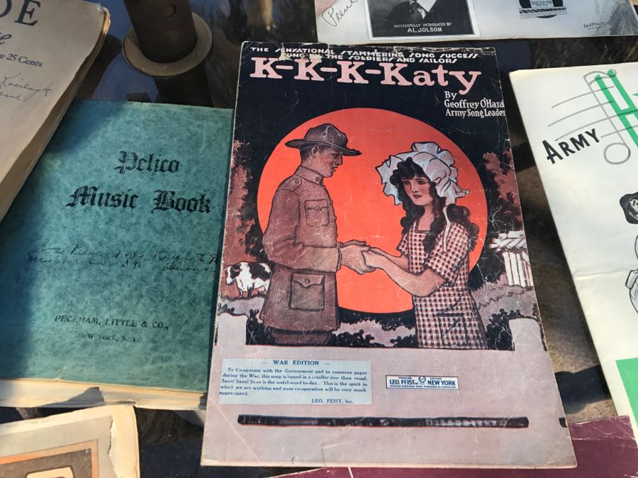 JUST ADDED - Collection Of Various Sheet Music Including Army Nurse Corps Song Book - See All Photos [Photo 5]