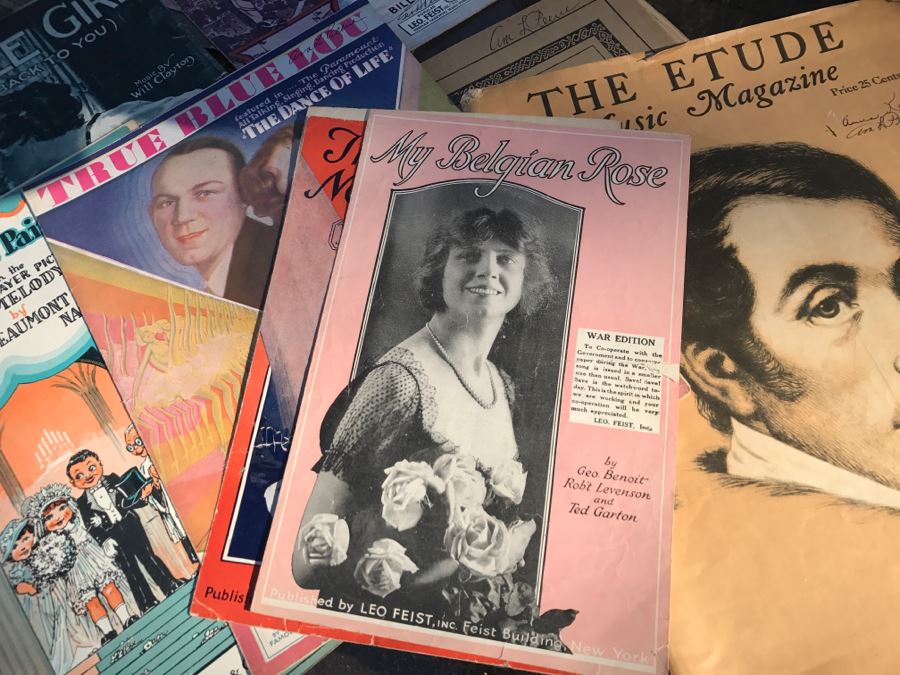 JUST ADDED - Collection Of Various Sheet Music Including Army Nurse Corps Song Book - See All Photos [Photo 9]