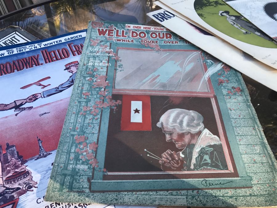 JUST ADDED - Collection Of Various Sheet Music Including Army Nurse Corps Song Book - See All Photos [Photo 14]