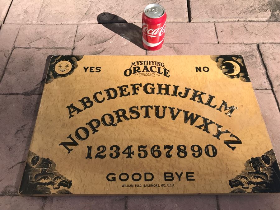 JUST ADDED - Vintage Mystifying Oracle Original Ouija Board Game Board William Fuld Baltimore MD [Photo 2]