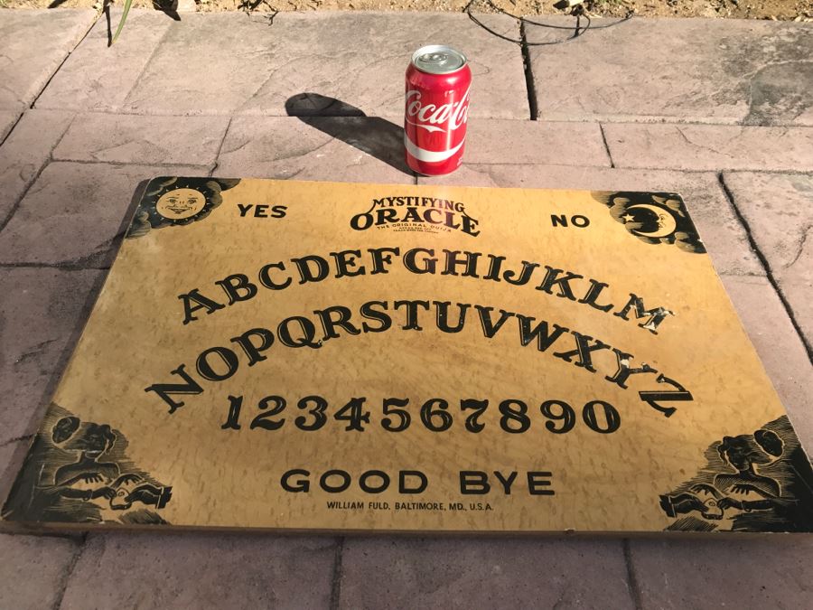 JUST ADDED - Vintage Mystifying Oracle Original Ouija Board Game Board William Fuld Baltimore MD [Photo 3]