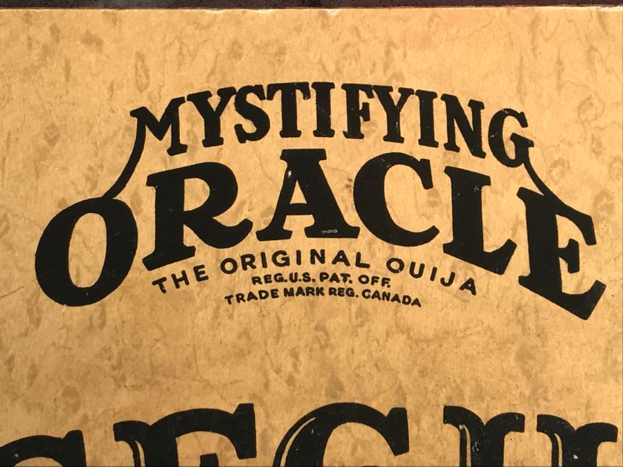 JUST ADDED - Vintage Mystifying Oracle Original Ouija Board Game Board William Fuld Baltimore MD [Photo 10]