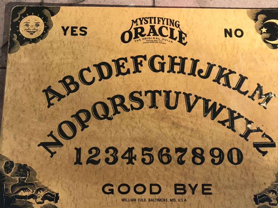 JUST ADDED - Vintage Mystifying Oracle Original Ouija Board Game Board William Fuld Baltimore MD [Photo 9]