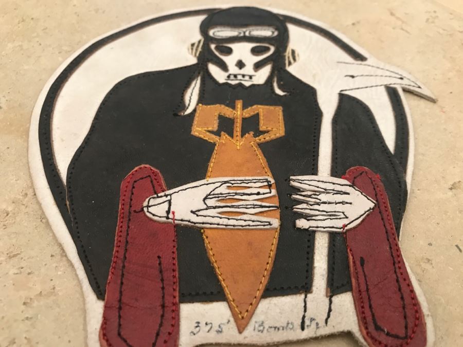JUST ADDED - Vintage WWII 375th Bombardment Squadron Handmade Patch [Photo 10]