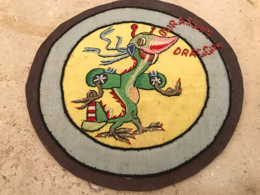 JUST ADDED - Vintage WWII 25th Fighter Squadron Handmade Patch [Photo 10]