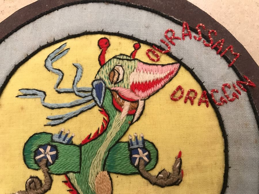 JUST ADDED - Vintage WWII 25th Fighter Squadron Handmade Patch [Photo 3]
