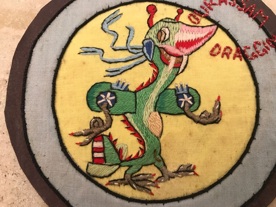 JUST ADDED - Vintage WWII 25th Fighter Squadron Handmade Patch [Photo 4]