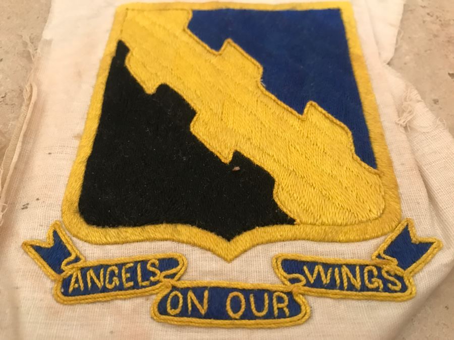 JUST ADDED - Vintage WWII Patch 'Angels On Our Wings' [Photo 4]