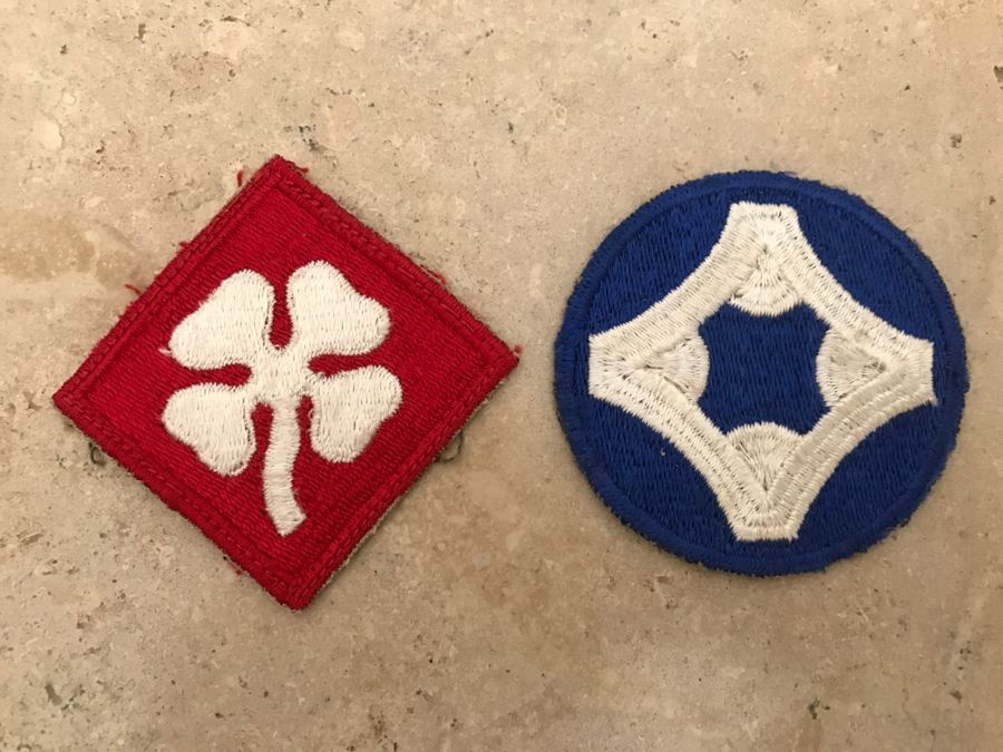 JUST ADDED - Pair Of WWII Patches