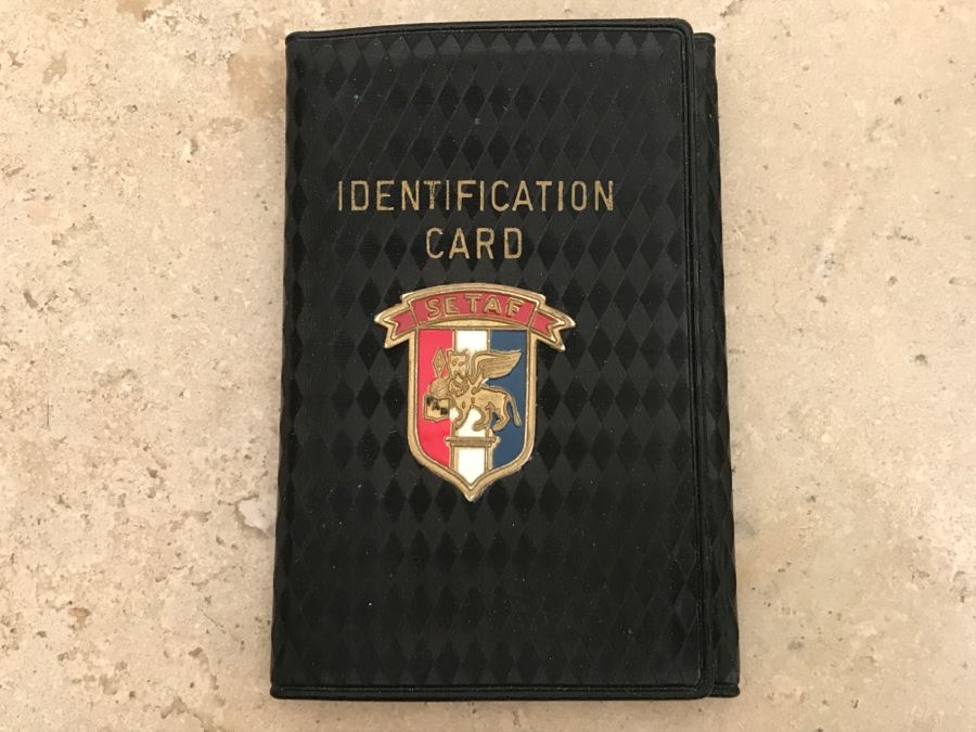 Vintage Army Nurse Military Desk Name Plate And SETAF Identification Card Wallet [Photo 2]