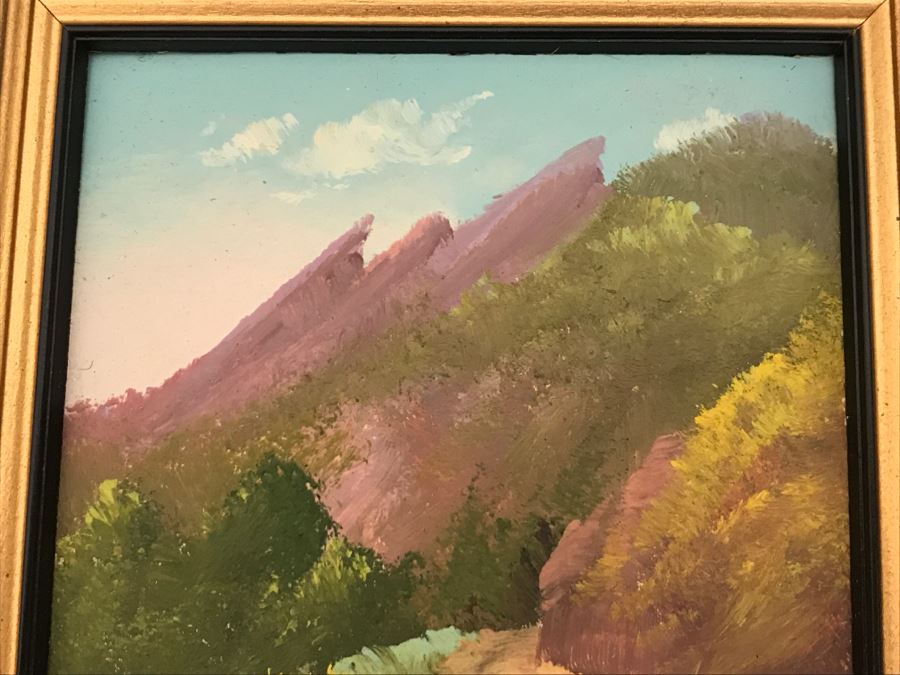 JUST ADDED - Pair Of Small Original Willard Page (1885-1958) Landscape Oil Paintings [Photo 14]