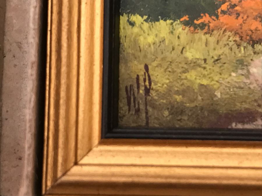 JUST ADDED - Pair Of Small Original Willard Page (1885-1958) Landscape Oil Paintings [Photo 10]