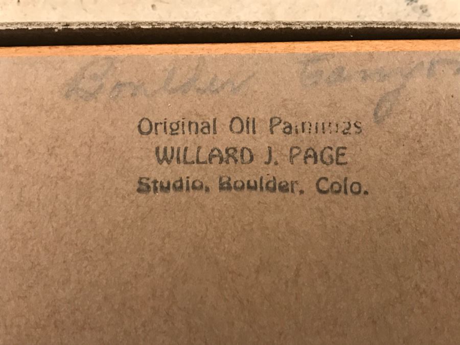 JUST ADDED - Pair Of Small Original Willard Page (1885-1958) Landscape Oil Paintings [Photo 22]