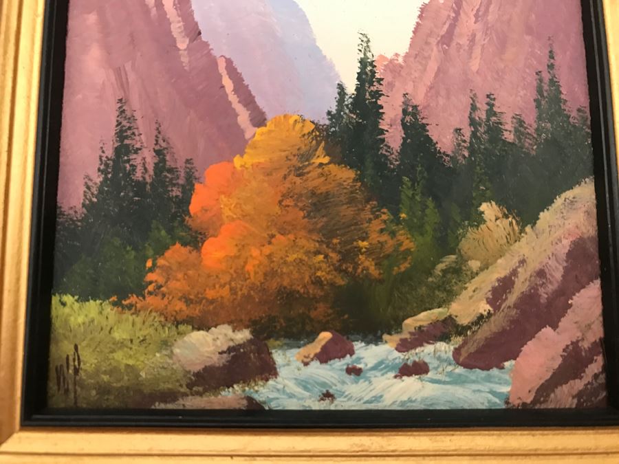 JUST ADDED - Pair Of Small Original Willard Page (1885-1958) Landscape Oil Paintings [Photo 8]