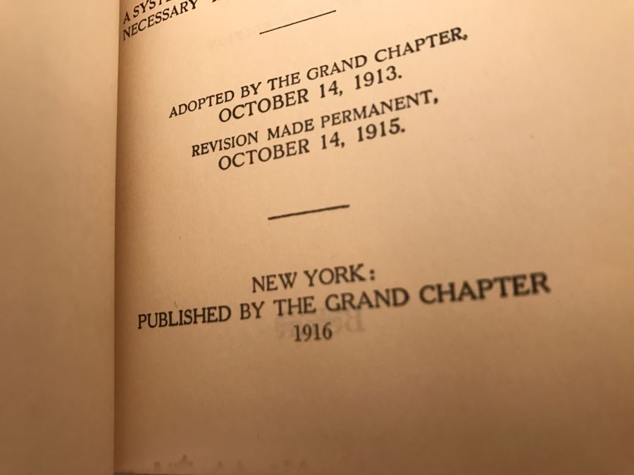 JUST ADDED - Order Of Eastern Star Chapter Books From 1930s, Order Of Eastern Star Books From 1916-1956 And Framed Certificate [Photo 13]