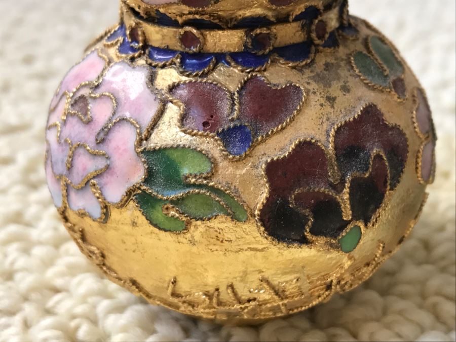 JUST ADDED - Various Items Including Brass Indian Sculpture With Stand, Cloisonne Vase, Japanese Trinket Box And Lacquer Box [Photo 12]