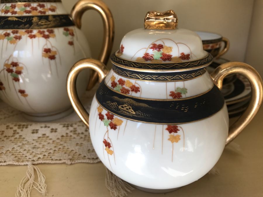 JUST ADDED - Vintage Japanese Bone China Tea Set [Photo 2]