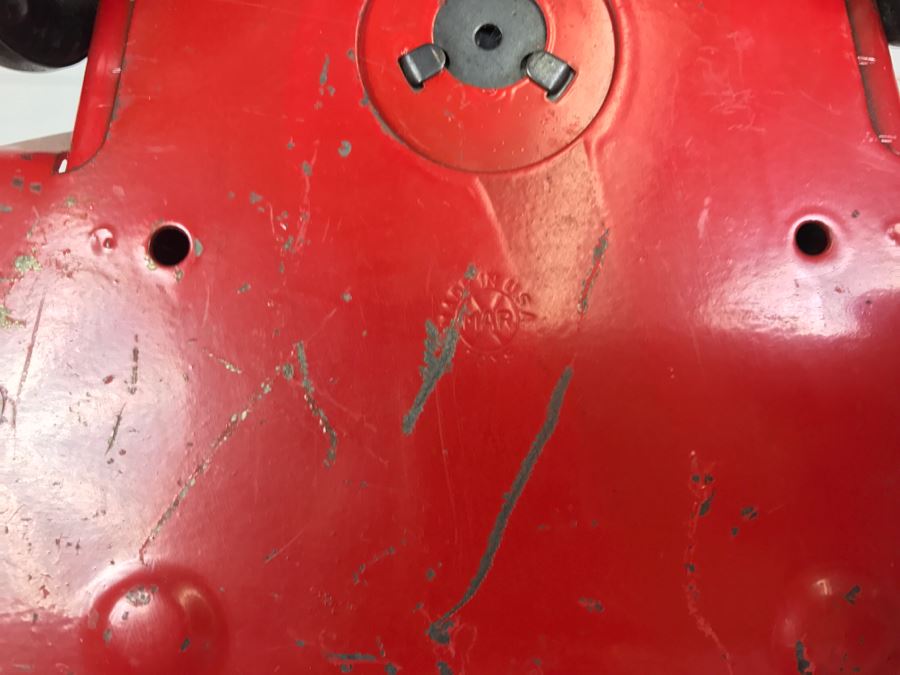 Vintage 1950's Marx Toys Red Willys JEEP Pressed Steel Metal Toy Car [Photo 26]